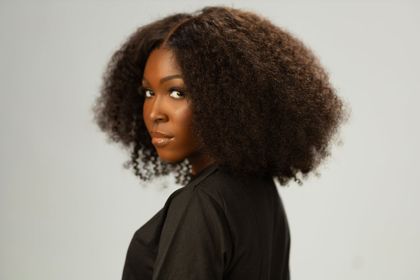 Zatome 13x4 Lace Front Afro Kinky Curly Wig HD Kinky Curly Frontal Closure Human Hair Wigs for Women Natual Color Glueless Wig Pre Plucked with Baby Hair Natural Color