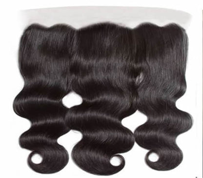 13x6 HD Lace Frontal Body Wave Closure With 100% Human Hair Free Part 14 Inch