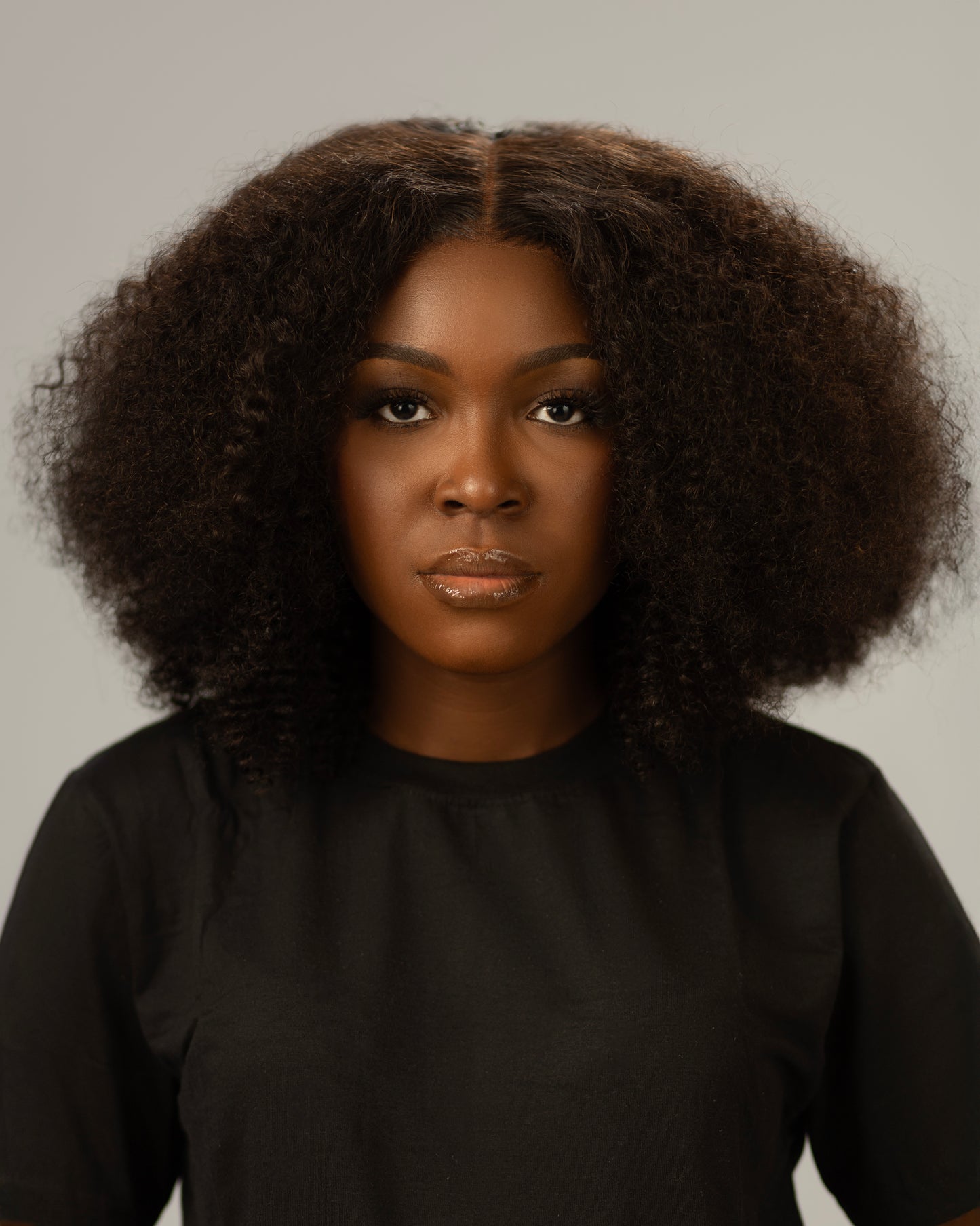 Zatome 13x4 Lace Front Afro Kinky Curly Wig HD Kinky Curly Frontal Closure Human Hair Wigs for Women Natual Color Glueless Wig Pre Plucked with Baby Hair Natural Color