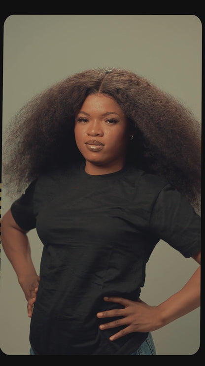 Zatome Kinky Curly Lace Front Wig 13x6 HD Lace Front for Women Pre Plucked With Baby Hair Afro Kinky Curly Human Hair Wig 20 Inch