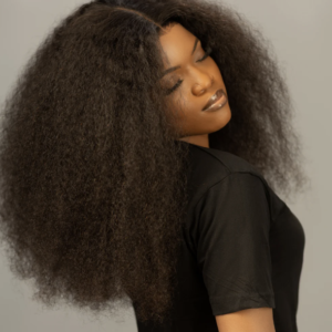 Premium Curly Burmese Human Hair 5 X 5 HD Closure Glueless Wig for Women